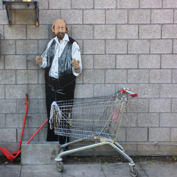 Hinterhof eines Döner-Imbiss.